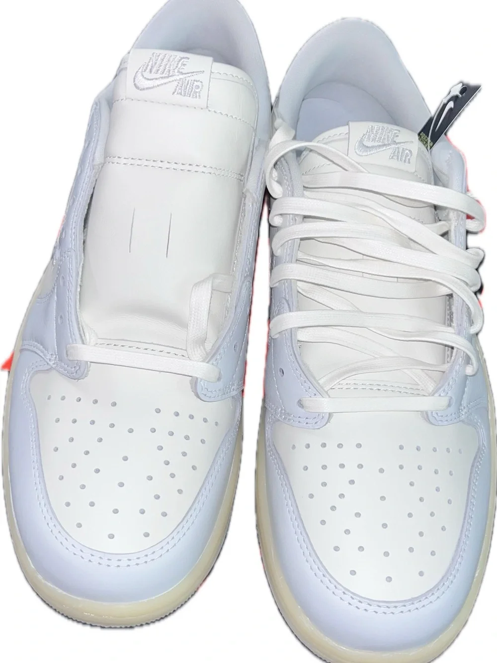 NWT nib 11 floral Jordan Air Jordan 1 Retro Low OG Sail/Off White/Coconut Milk